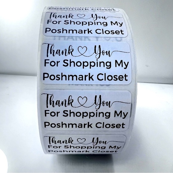 handmade Other - 100 Poshmark Package stickers | Packaging Supplies NWT | Thank You stickers